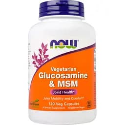 Глюкозамін та МСМ Now 120 вегетаріанських капсул