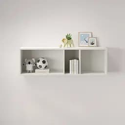 Полиця настінна MebelStar Лілу 110x27x34 см Аляска білий (MBS-1307)