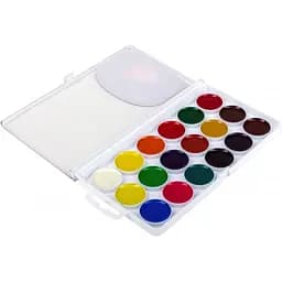 Фарби акварельні "Творчість" ГАММА'UA 400104 без пензлика 18 кольорів (SC)