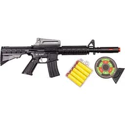 Іграшковий автомат Golden Gun з м'якими кулями M16 PF 910GG Чорний