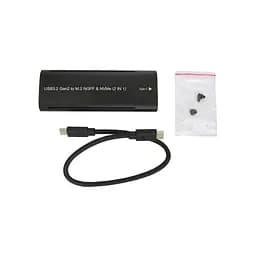 Кишеня зовнішня Dynamode M.2 SSD NVMe/SATA combo USB3.2 GEN2 Type-C aluminium black (DM-CAD-SSD10) - мініатюра 7