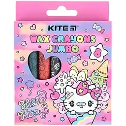 Мел восковой Kite Jumbo Hello Kitty 8 шт. (HK24-076)