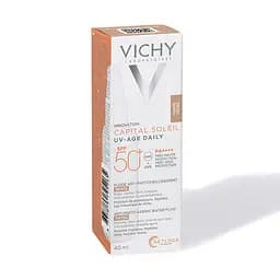 Сонцезахисний невагомий флюїд Vichy Capital Soleil проти ознак фотостаріння шкіри обличчя з універсальним тонуючим пігментом SPF 50+ 40 мл (MB452100) - мініатюра 3