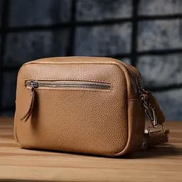 Жіноча сумка крос-боді з натуральної шкіри Vintage s_15139 бежева - мініатюра 8