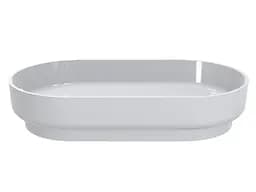 Умивальник Miraggio MARTA 750 (0000728) Miramarble, Глянцевий, Накладний, Білий - мініатюра 3