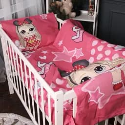 Підковдра MirSon Бязь 17-0699 LOL Dolls 143х210 рожева (2200010456332) - мініатюра 2