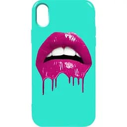 Чохол-накладка Toto Pure TPU 2 mm Print Case Apple iPhone X/XS #32 Lips Mint