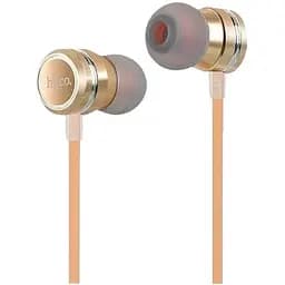 Навушники Hoco with mic Ling sound metal M16 золотисті