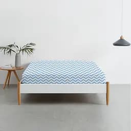 Простирадло Cosas на резинці 100х200 blue zigzag, блакитний (ZigBlue_100x200x20) - мініатюра 2
