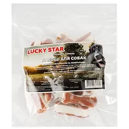 Ласощі для собак Lucky Star Пресована сиром'ятна кістка з курячою пастою 5.5 см 200 г (RM009S) - мініатюра 3