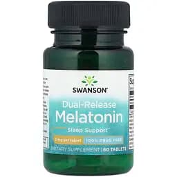 Мелатонин Swanson Melatonin Dual Release 3 мг 60 таблеток