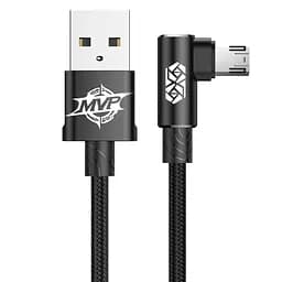 USB-кабель микро угловой Baseus MVP Elbow MicroUSB L Shape 1 m CAMMVP-A01 черный