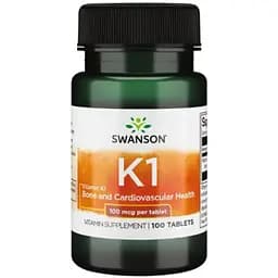 Вітамін K-1 Swanson Vitamin K-1 100 мкг 100 таблеток