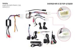 Штатна автомагнітола EasyGo M9-3-32-TCP v2 QLED Toyota Land Cruiser Prado (150) - мініатюра 2