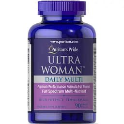 Мультивітаміни для жінок Puritan's Pride Ultra Woman Daily Multi Timed 90 капсул