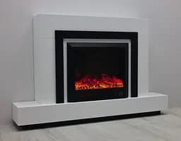 Електричний камін Fireplace Craftsman Tokado White Bluetooth звук потріскування дров (10080122) - мініатюра 9