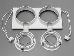 Світильник точковий подвійний Diasha PMR-201-S-2-WH Aluminium, G5.3, 40W, білий, IP20, сучасний стиль для дому - мініатюра 3