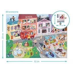 Дитячий віммельпазл "Містечко професій" DoDo Toys 300662, 60 елементів - мініатюра 5