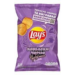 Чипсы картофельные Lays Колбаски чоризо и лучок 95 г