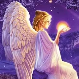 Алмазна мозаїка зі стразами на підрамнику повна викладка Ангел-охоронець 30*30см