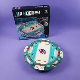 Аэрохоккей настольный 2-4 игрока на батарейках 970, игровое поле 35.5 х 7.8 х 35.5 см, шайбы