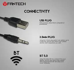 Комп'ютерні колонки Fantech GS 301 TRIFECTA Bluetooth Black - мініатюра 4