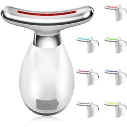 Масажер для обличчя та шиї 7 кольорів 3 режими для ліфтингу