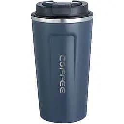 Термочашка Coffee 380 мл з датчиком температури, синій Yiwu HPGM5821BL