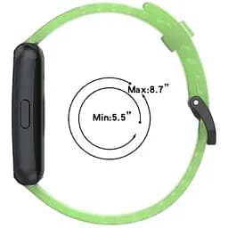 Силіконовий ремінець Becover Crystal Style для Huawei Band 7/Honor Band 7 Red (709431) - мініатюра 3