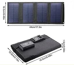 Складний сонячний заряд Solar panel 15W 1xUSB (X001JA) - мініатюра 2