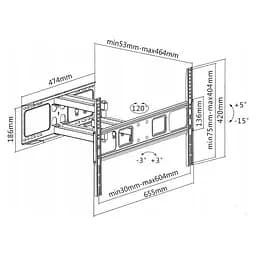 Кронштейн UniBracket BZ31-46 37" - 70" - мініатюра 18