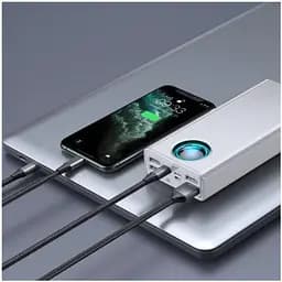 Зарядний пристрій Baseus Amblight Digital Display Quick Charge 65W 30000mAh (Білий) - мініатюра 5