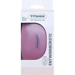 Компактна масажна щітка Titania овальна 12.5 см рожевий (1799-2 BOX) - мініатюра 2