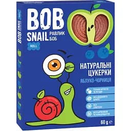 Натуральные конфеты Bob Snail Яблоко-Черника Roll, 60 г