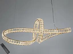 Підвісна LED-люстра Diasha D8861/800x300G, кришталева спіраль, золото, 85 W, пульт ДК - мініатюра 2