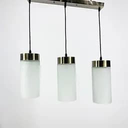 Минималистичный тройной подвес с матовыми плафонами Ст. 10371/3 | Line F