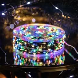 Гірлянда Роса нитка 1000 LED довжина 100 м з пультом від мережі зелена, мультиколор GarlandoPro 1000L100MGML - мініатюра 21