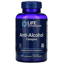 Витамины и минералы Life Extension Anti-Alcohol Complex 60 капсул