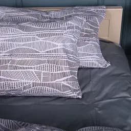 Наволочка MirSon Сатин Lines of Nature 70х70 см сіра (2200011122700)