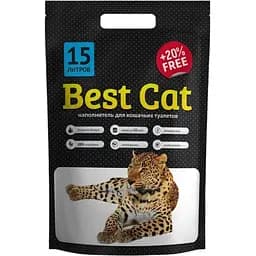 Наповнювач для котячого туалету Best Cat White силікагелевий 15 л (SGL036)