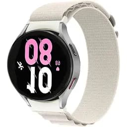 Ремінець нейлоновий BeWatch Alpine Loop Samsung Galaxy Watch 4 5 6 7 Молочний (14GW1209)