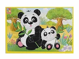 М'які пазли Vladi Toys Тварини зоопарку, укр. мова, 12 елементів (VT1103-45)