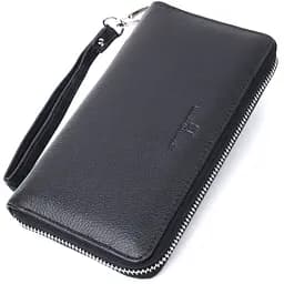Красивий клатч унісекс на одне відділення з натуральної шкіри ST Leather 22697 чорний