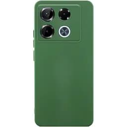 Чохол TPU GETMAN Liquid Silk Full Camera для Infinix Note 40 Pro 4G Зелений / Dark green