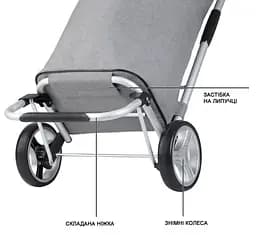 Сумка-візок ShoppingCruiser Foldable 45 Grey (604360) - мініатюра 6