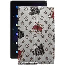 Чехол StatusCASE из экокожи для планшета TCL 10 TABMAX LTE Луи-Витон-белый