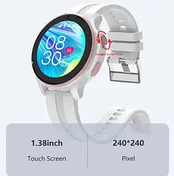 Дитячий розумний годинник Lemfo T-15 з 4G SIM-картою, відеочатом, GPS / Wi-Fi / LBS відстеженням, камерою та батьківським контролем Білий - мініатюра 5