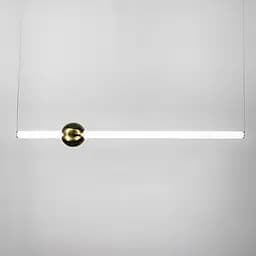 Led світильник Tube&Ball із латунною кулькою у двох формах Line.F Сторона Горизонтальна - мініатюра 7