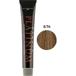 Крем-фарба для волосся Hipertin Utopik Platinum 8.74 світлий блонд пісочно-мідний 60 мл