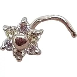 Золота сережка-пірсинг Dear в ніс Dear с фіанітами. 1040.3